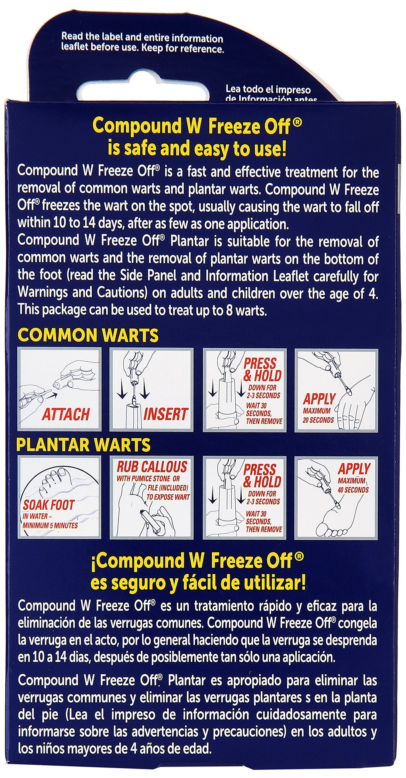 Buy now Compound W Wart Remover, Freeze Off Kit, 8 ct (Packaging May Vary) at indiglob india