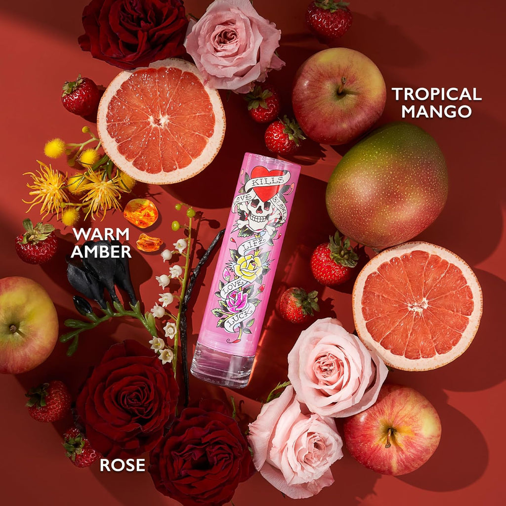 Buy now Ed Hardy Perfume for Women, Eau De Parfum Spray with Warm Amber Notes, 3.4 fl oz at indiglob india