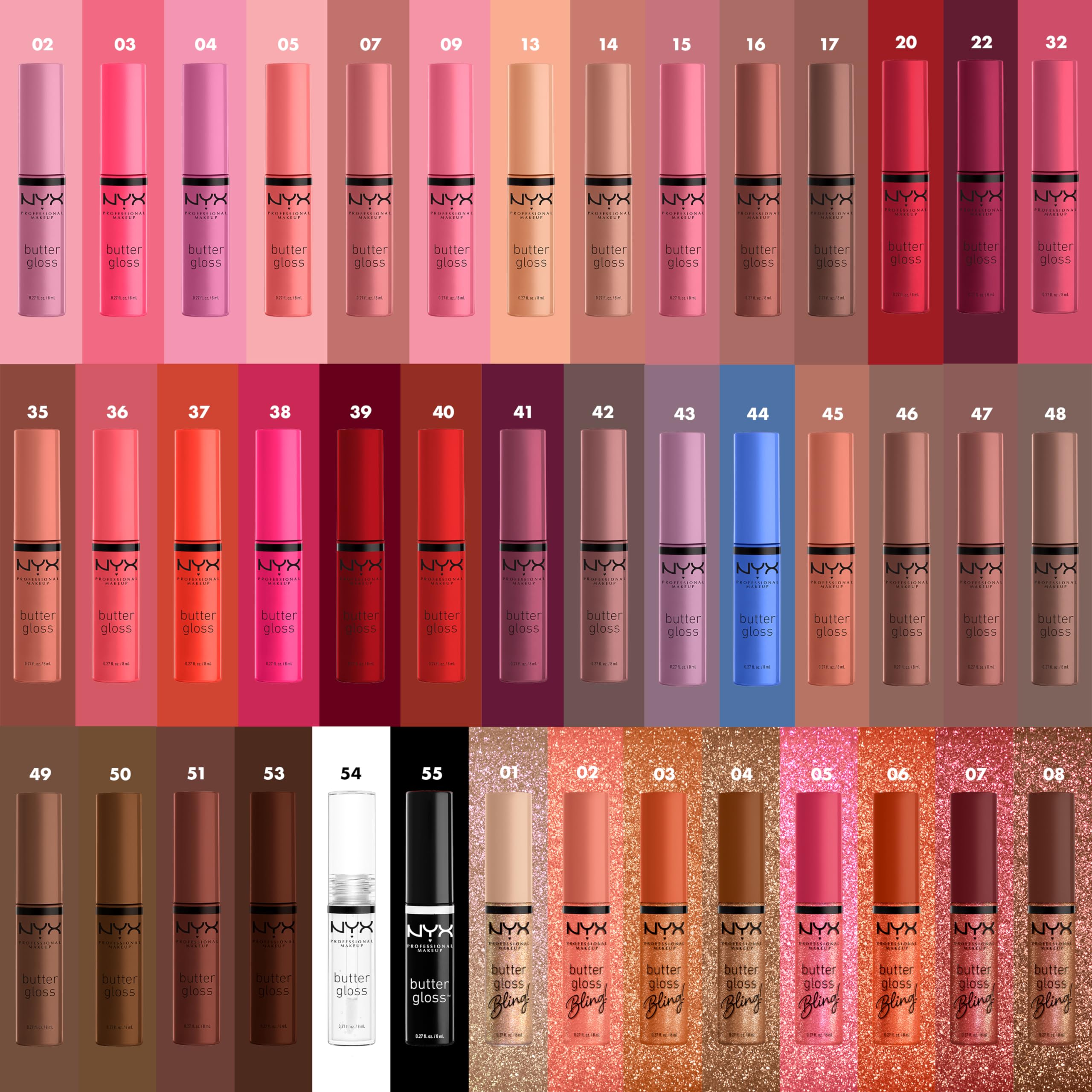 Buy now NYX PROFESSIONAL MAKEUP Butter Gloss Bling Lip Gloss, Non Sticky and Shiny Vegan Lip Makeup - Shimmer Down at indiglob india