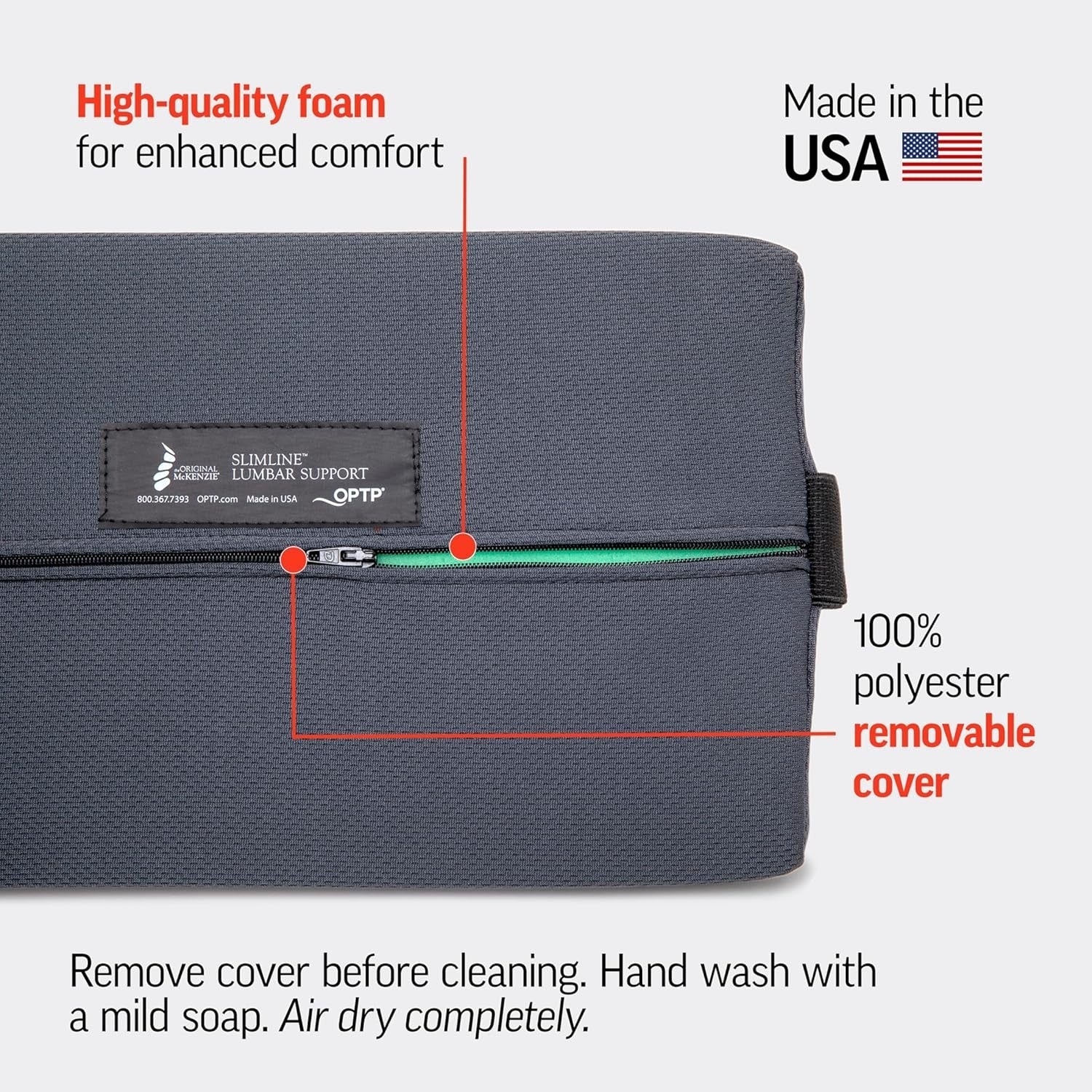 Buy now OPTP The Original McKenzie Slimline Lumbar Support â€“ USA-Made Lower Back Support for Office Chair, Car Back Support, and Travel Lumbar Pillow. The Preferred Lumbar Cushion by Physical Therapists. at indiglob india