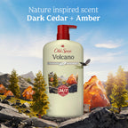 Old Spice Cleansing Body Wash for Men, 24/7 Shower Fresh with Lasting Scent, Exfoliate & Moisture, Gentle on Skin, Vitamin B3, Volcano with Dark Cedar + Amber Scent, 30 oz