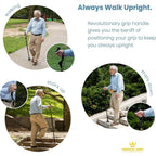Buy now Walking Cane for Men and Women - Special Balancing Stick With 10 Adjustable Heights - Self Standing, Folding, Portable, Collapsible, and Comfortable at indiglob india