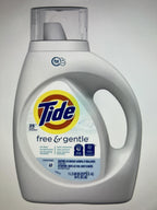 Buy now Tide Free & Gentle Liquid Laundry Detergent, Unscented, 1.47 L (32 Loads) at indiglob india