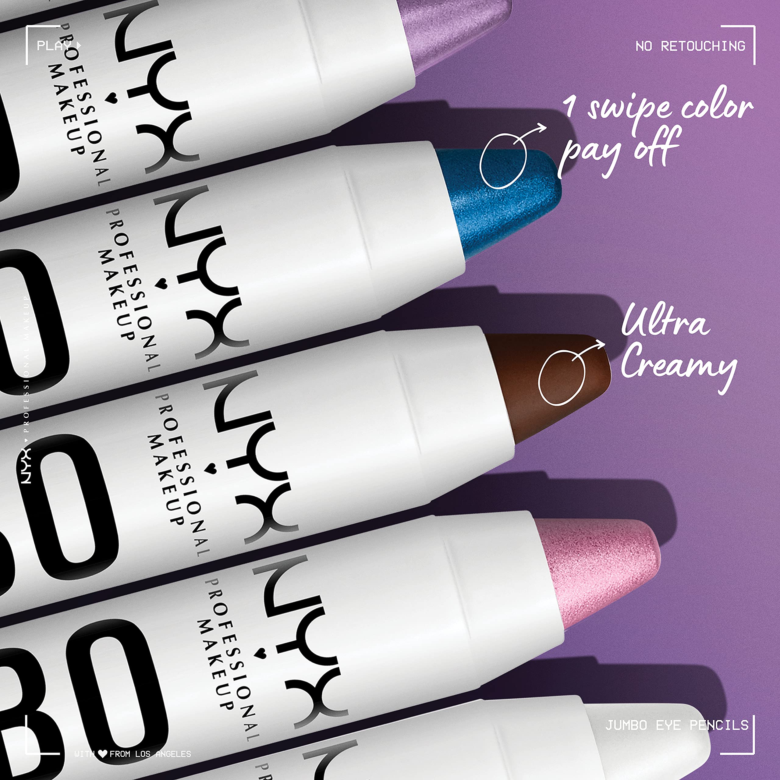 Buy now NYX PROFESSIONAL MAKEUP Jumbo Eye Pencil, Blendable Eyeshadow Stick & Eyeliner Pencil - Cottage Cheese (Silver) at indiglob india