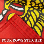 Double Sided US Marine Corps USMC Flag Outdoor 3x5ft- 3Ply 240D 4 Rows Stitched- United States Marine Corps Flag- UV Fade Resistant With Canvas Header & 2 Brass Grommets