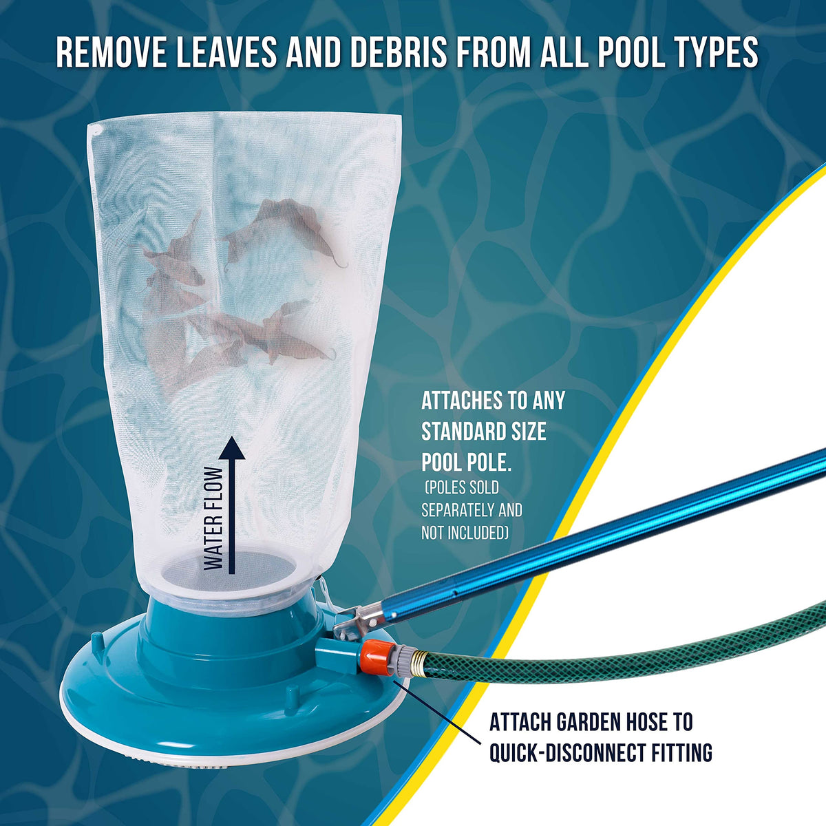 U.S. Pool Supply Professional Swimming Pool Leaf Terminator Vacuum - 15"