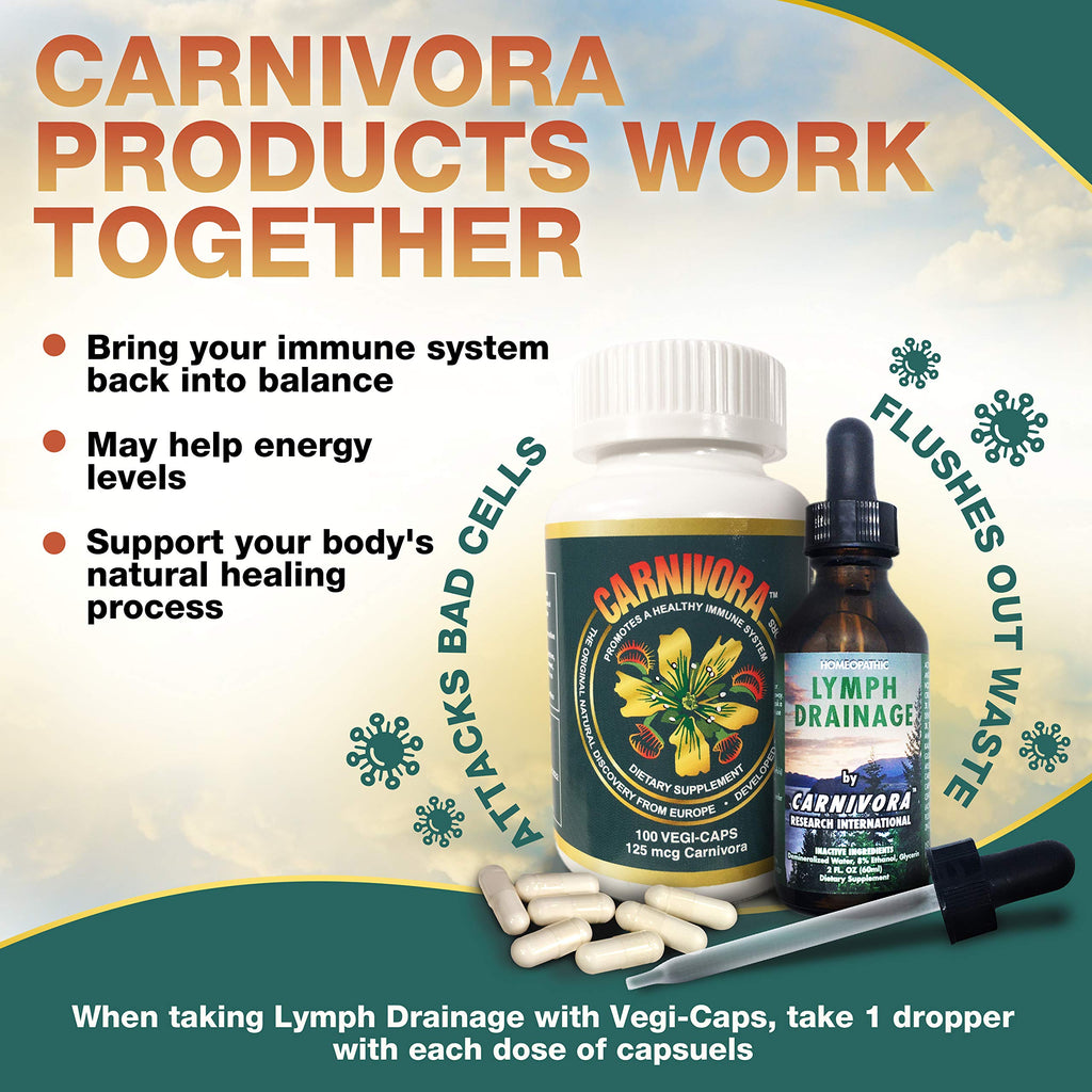 Carnivora Vegi-Caps - Gluten Free, Vegan Friendly Capsules to Strengthen and Support Your Immune System (100 Capsules)
