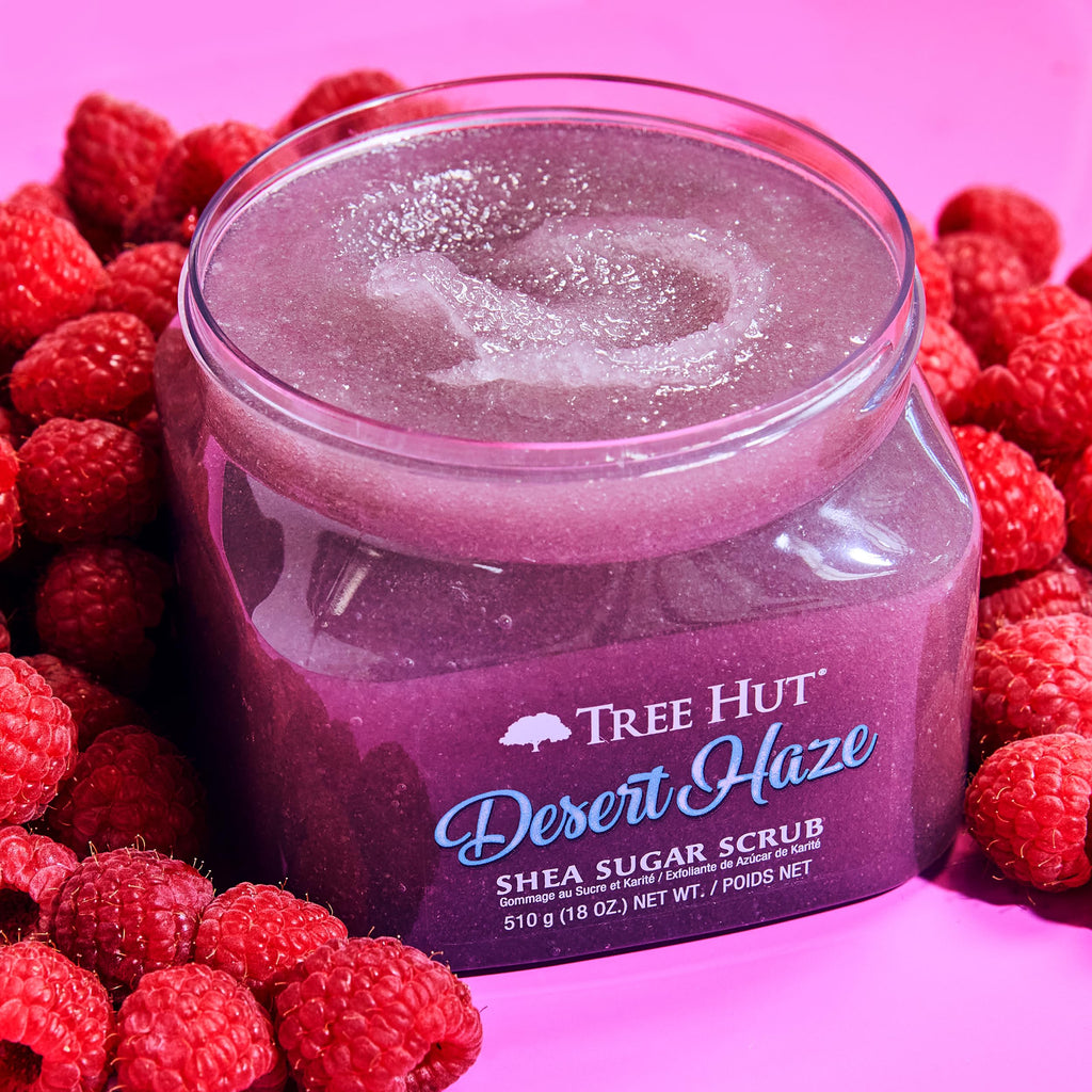 Buy now Tree Hut Desert Haze Shea Sugar Scrub, Exfoliating, Hydrating & Moisturizing Body Scrub with Shea Butter & Nourishing Essential Oils, Smooth & Soften Skin, 18 oz at indiglob india