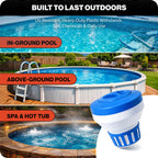 Swimables 3" Chlorine Tablet Floater, Pool Chlorine Floater for 3 Inch Tablets, Floating Dispenser & Pool Chlorine Dispenser, Adjustable Chlorine Floater for Pool, Hot Tub Chlorine Floater & Spas