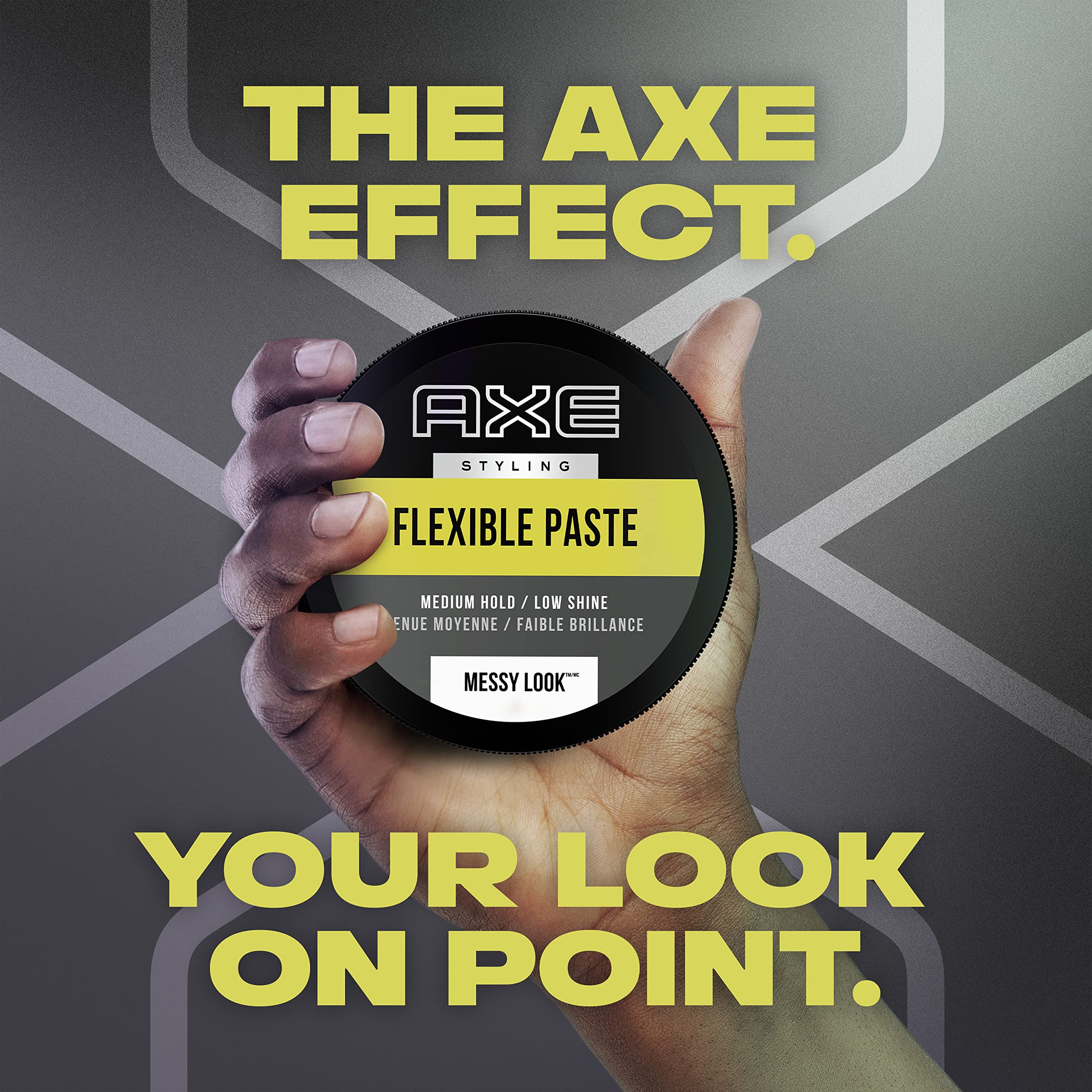 AXE Styling Flexible Hair Paste Urban Messy Look 2 Count 2.64 oz | For An Instant Texture Boost Hair Styling Made Easy