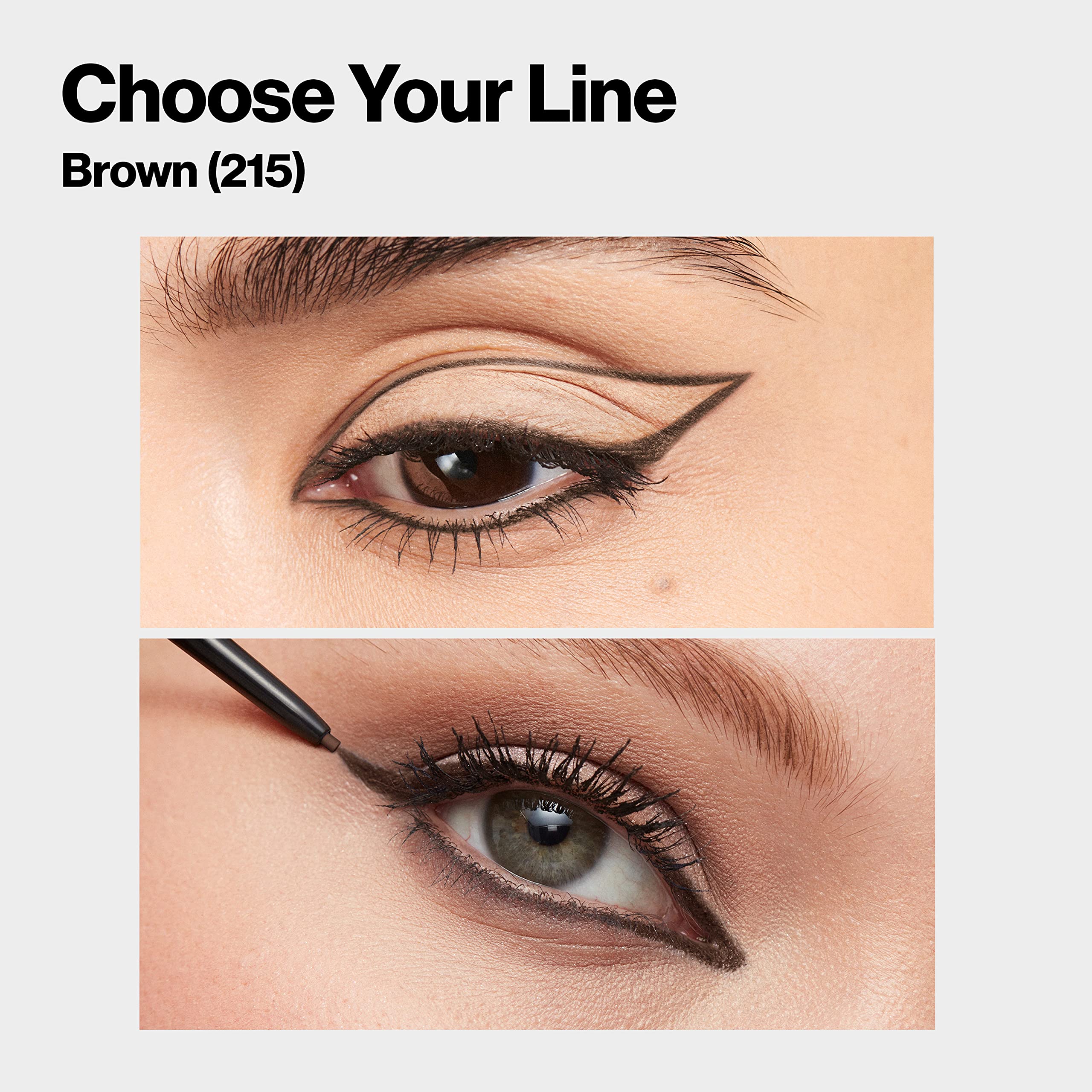 Buy now Revlon Gel Eyeliner, ColorStay Micro Hyper Precision Eye Makeup with Built-in Smudger, Waterproof, Longwearing with Micro Precision Tip, 215 Brown, 0.002 oz at indiglob india