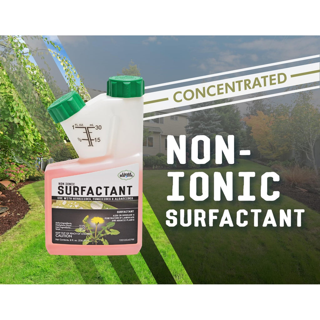 Concentrated Surfactant for Herbicides Non-Ionic 8oz, Increase Product Coverage, Penetration, Effectiveness