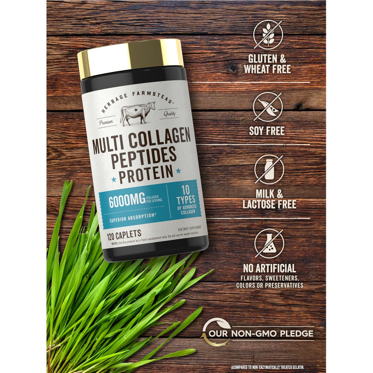 Carlyle Multi Collagen Peptides 6000mg | 120 Caplets