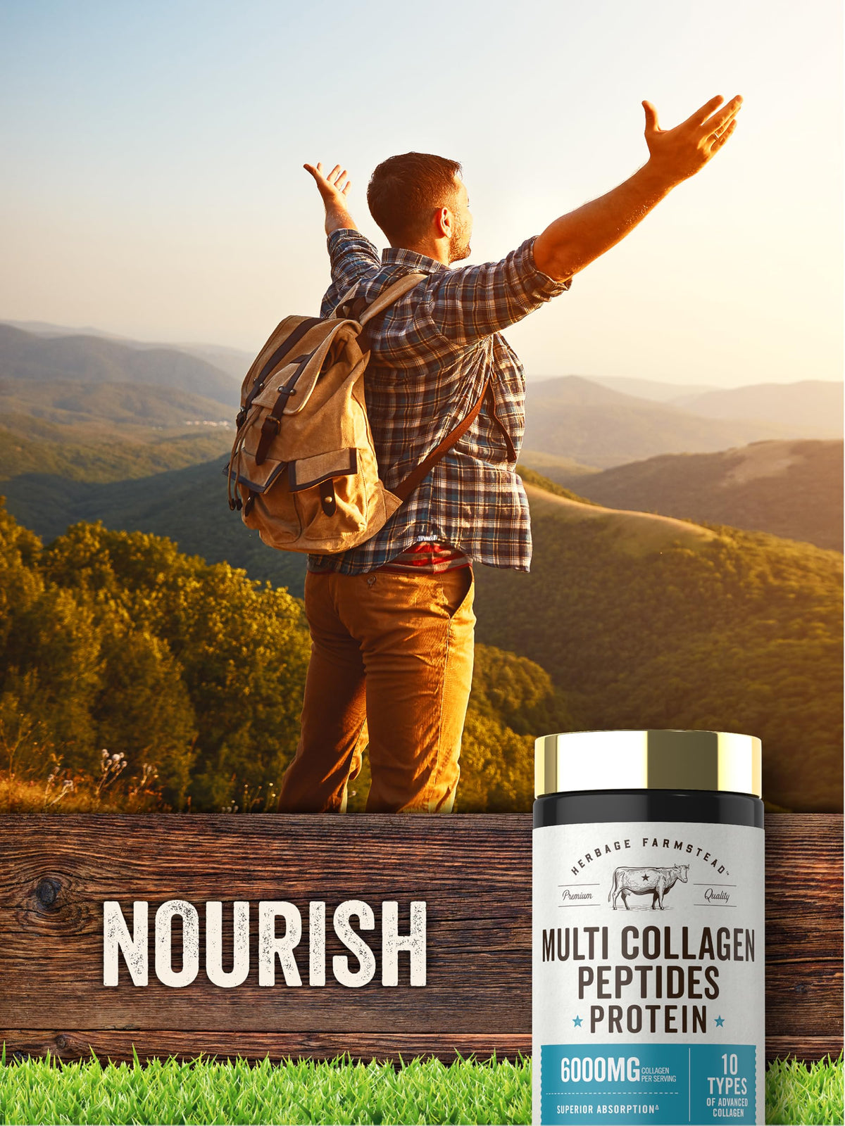 Carlyle Multi Collagen Peptides 6000mg | 120 Caplets