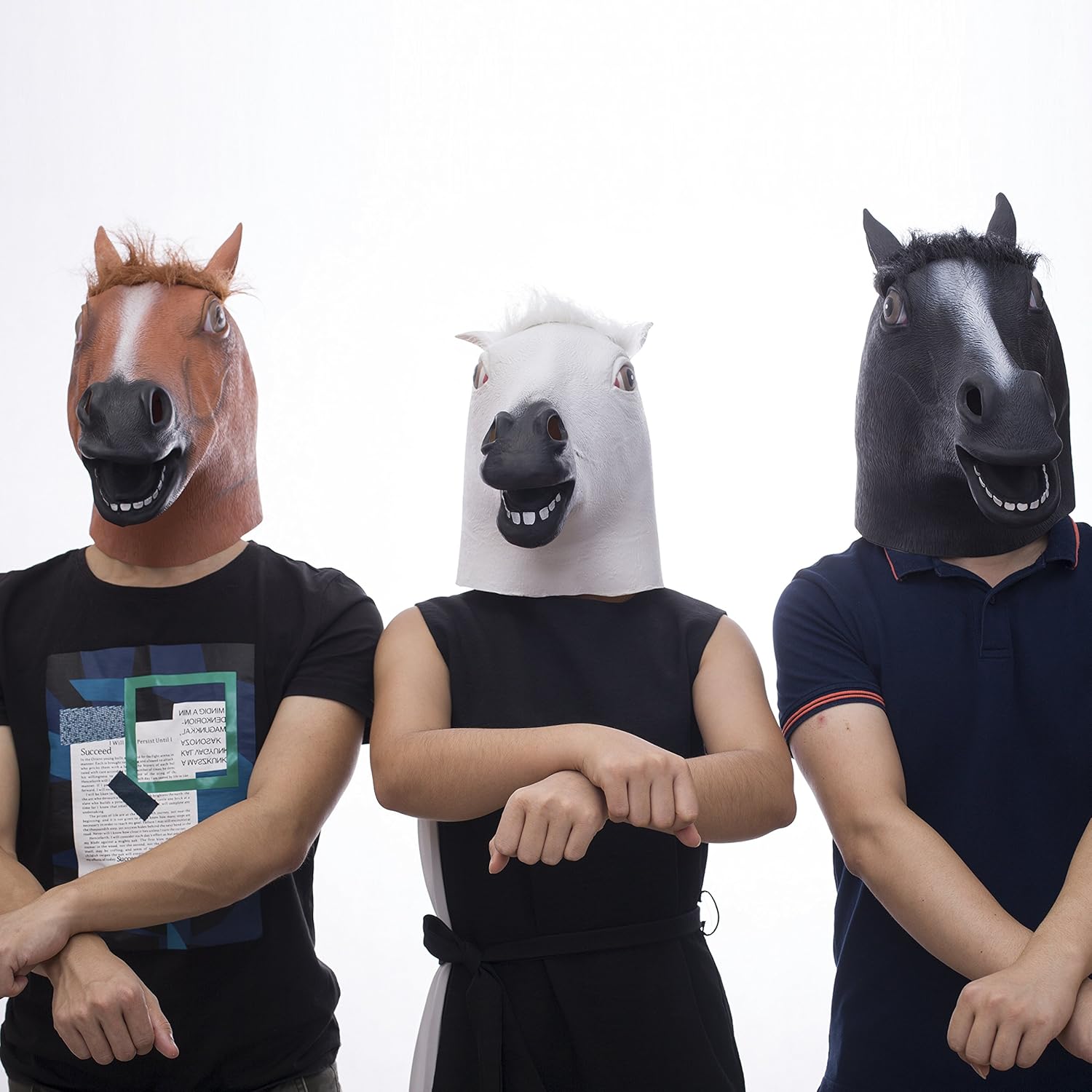 Buy now MOLEZU Horse Head Mask for Adult, Brown Horse Head Latex Animal Mask, Novelty Halloween Costume for Masquerade Party. at indiglob india