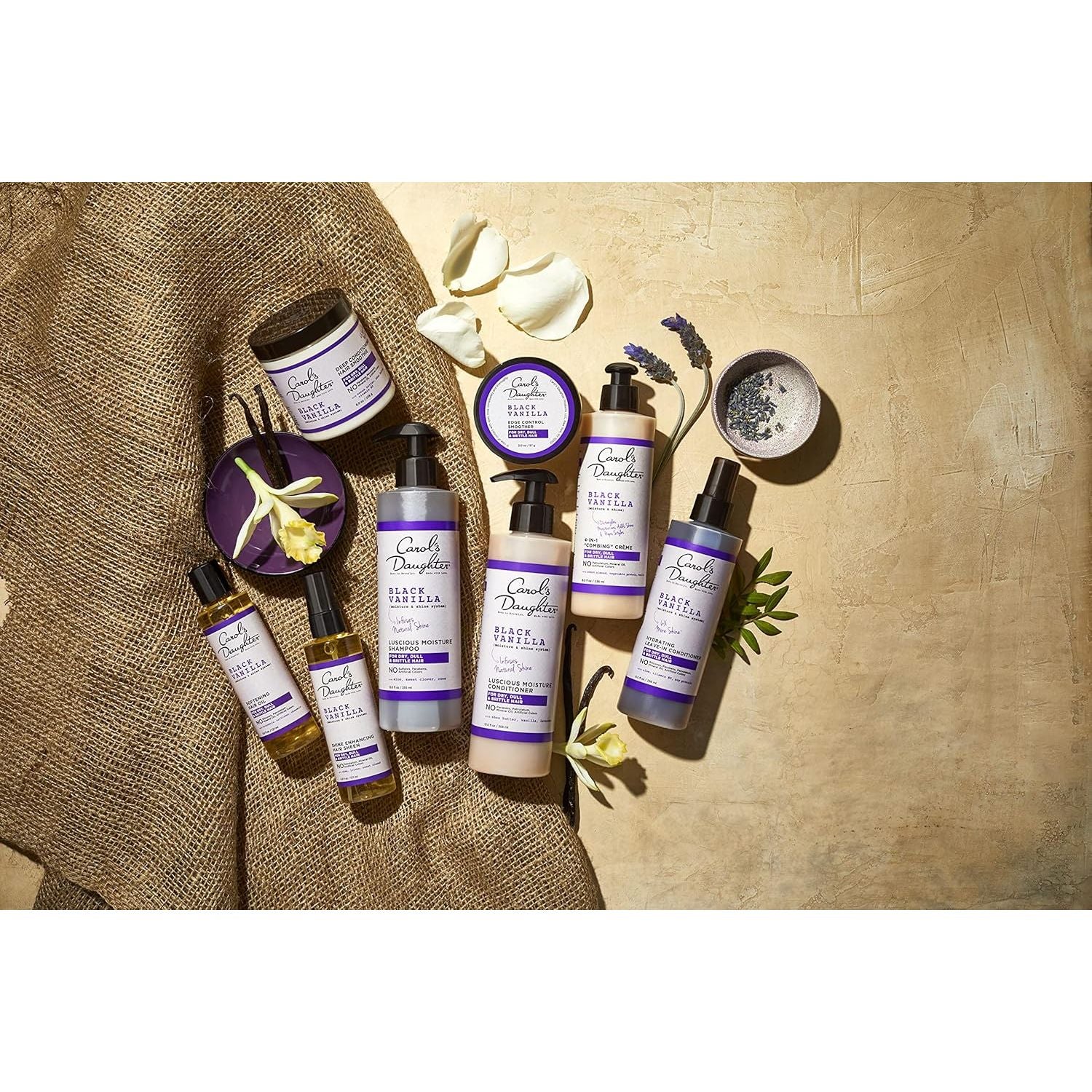 Buy now Carol's Daughter Black Vanilla Sulfate Free Shampoo and Conditioner Set for Curly, Wavy or Natural Hair, Moisturizing Hair Care for Dry, Damaged Split Ends, 1 Kit at indiglob india