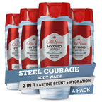 Old Spice Moisturizing Body Wash for Men, Hydro Wash, 2-in-1 Long Lasting Scent & Powerful Hydration to Fight Dry Skin, 24/7 Shower Fresh, Pure Sport Scent, 16 oz (Pack of 4)