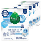 Buy now Seventh Generation Dishwasher Detergent Packs Free & Clear Pack of 5 for sparkling dishes Dishwasher tabs 45 count at indiglob india