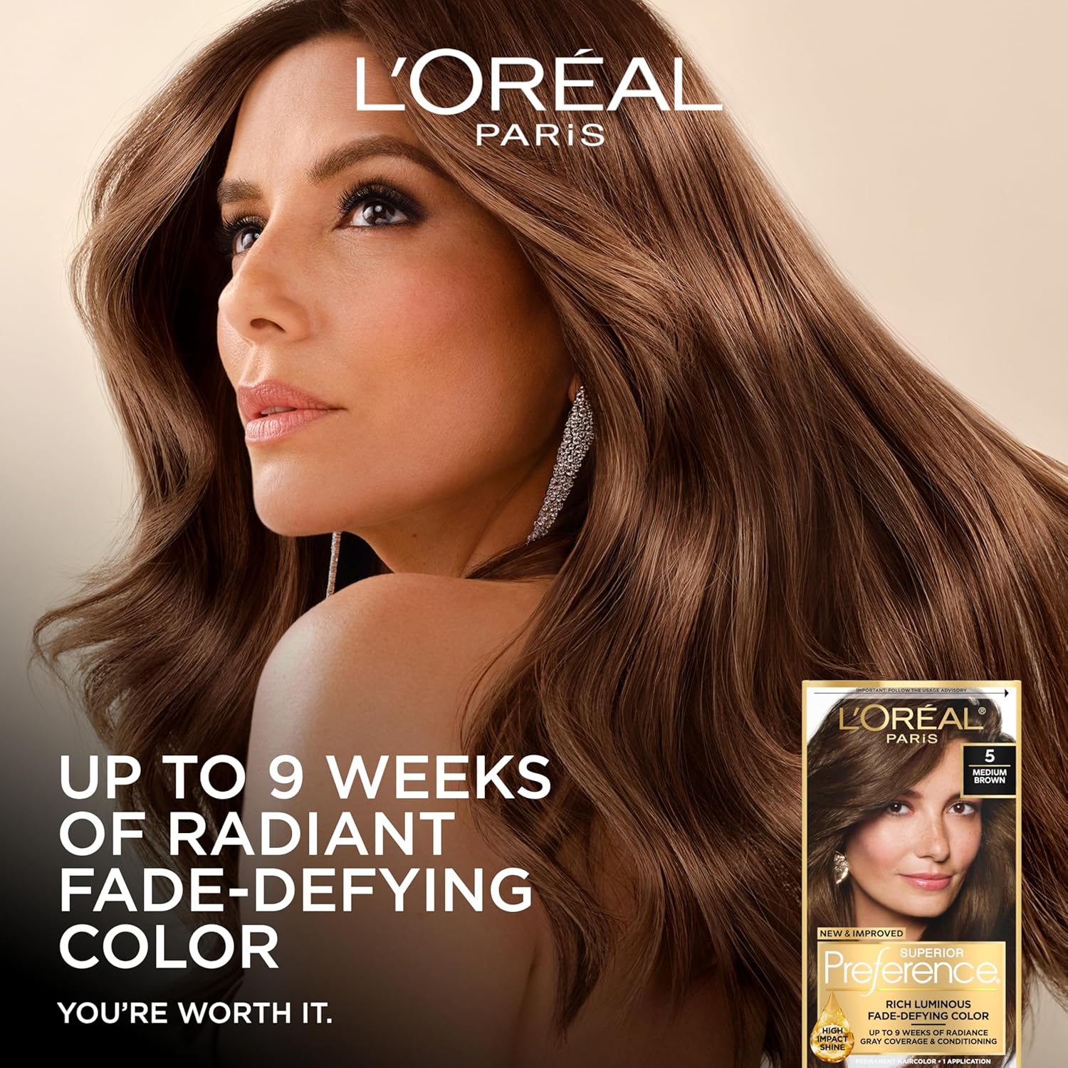 Buy now L'Oreal Paris Superior Preference Luminous Fade-Defying Permanent Hair Color, Hair Dye For Up to 9 Weeks of Radiance, Light Ash Blonde 9A, 1 Hair Dye Kit at indiglob india