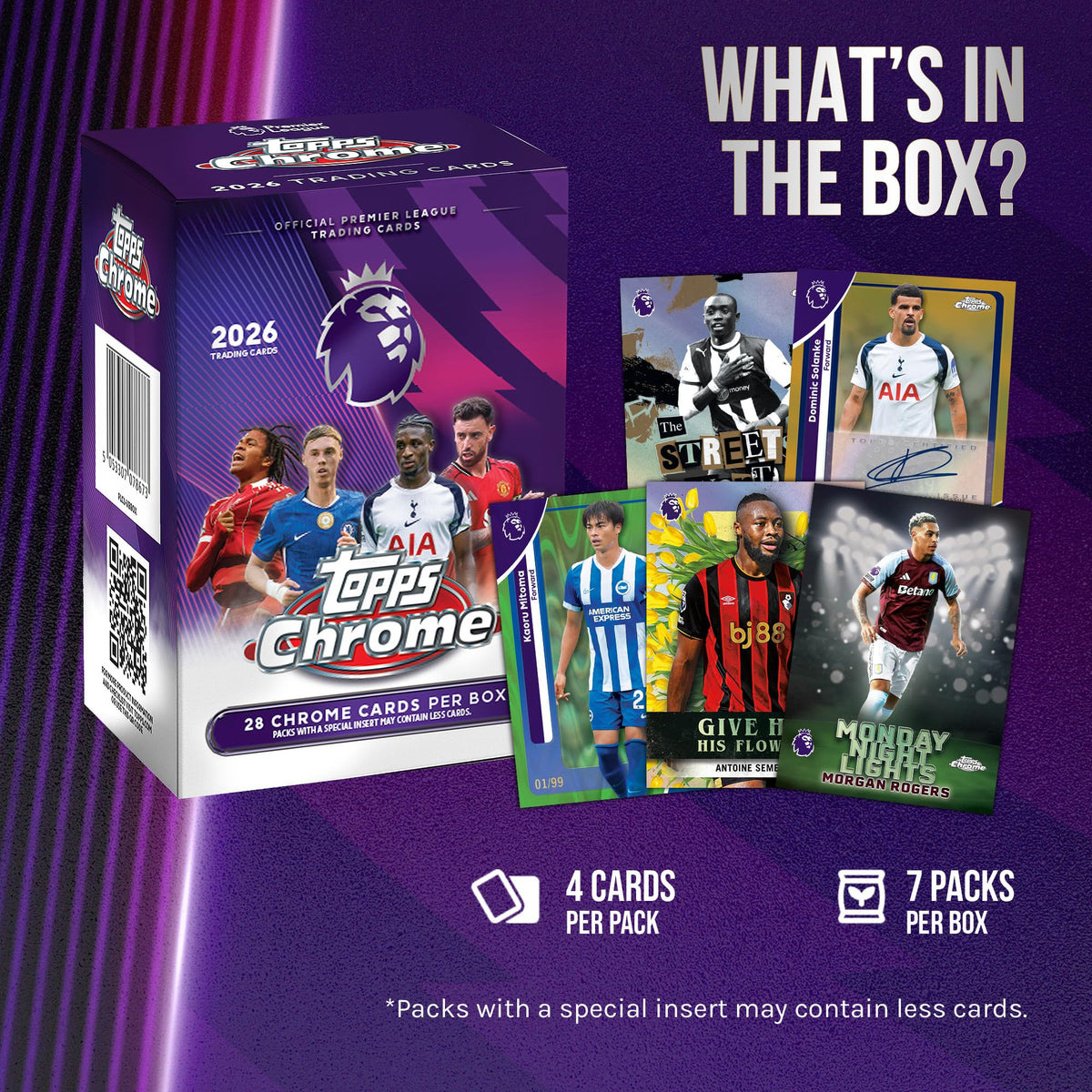 2026 Topps Chrome Premier League Soccer - Factory Sealed - Value Box
