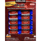 KIRKLAND Signature Quit 4 Nicotine Polacrilex Lozenges, Cherry Flavor, 270 Count