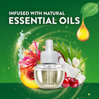 Air Wick Plug In Air Freshener Refills, Lush Honeysuckle & Sweet Peach, 4ct