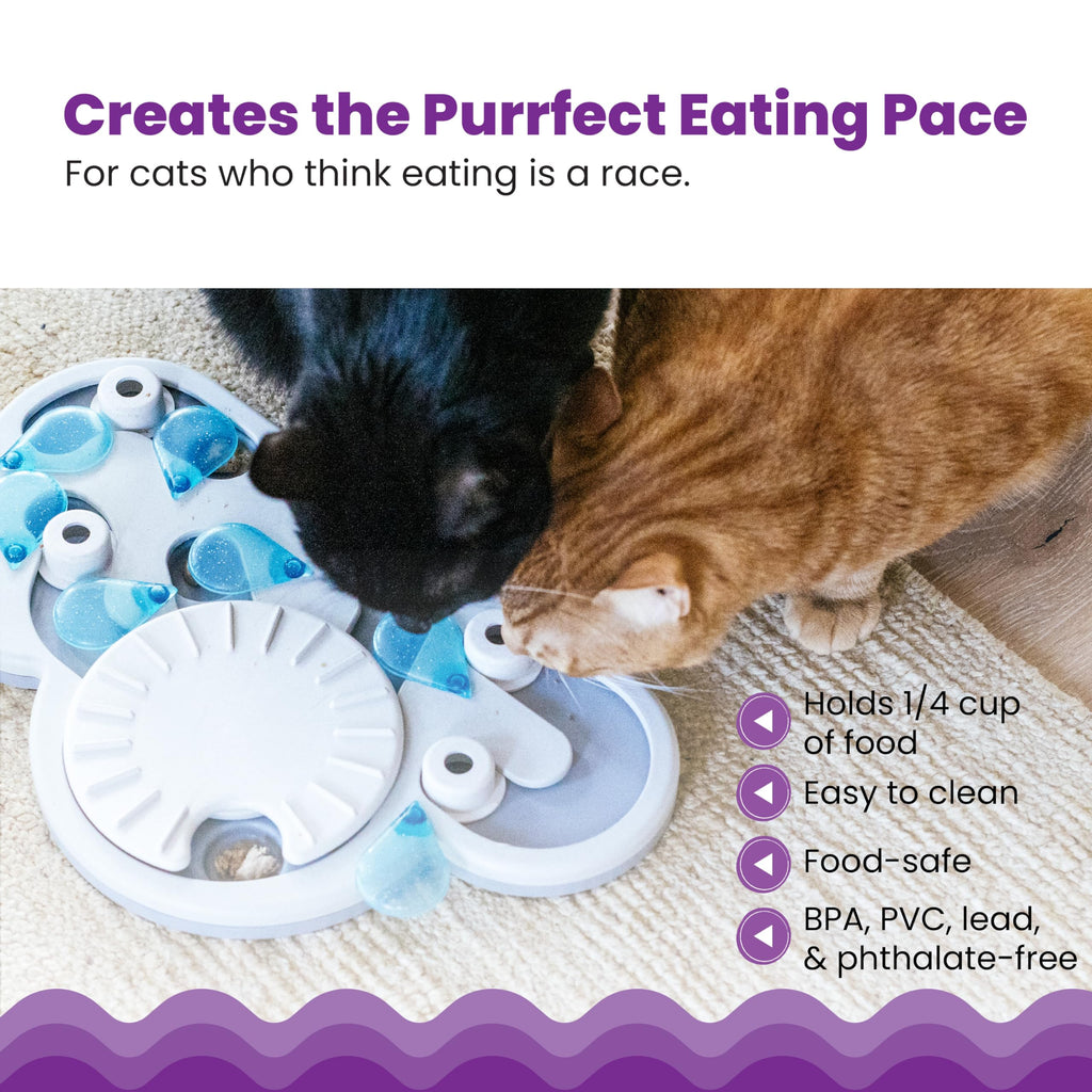 Catstages Nina Ottosson Rainy Day Puzzle & Play Cat Toy Treat Puzzle, 14"