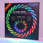 TOSY Flying Ring - 36 RGB Multicolor LEDs, Super Bright, Lost Mode, Auto Light Up, Camping Essentials for Kid/Teen/Boy/Girl, Safe & Soft, Waterproof, Pool/Beach Games, Lightweight Toy
