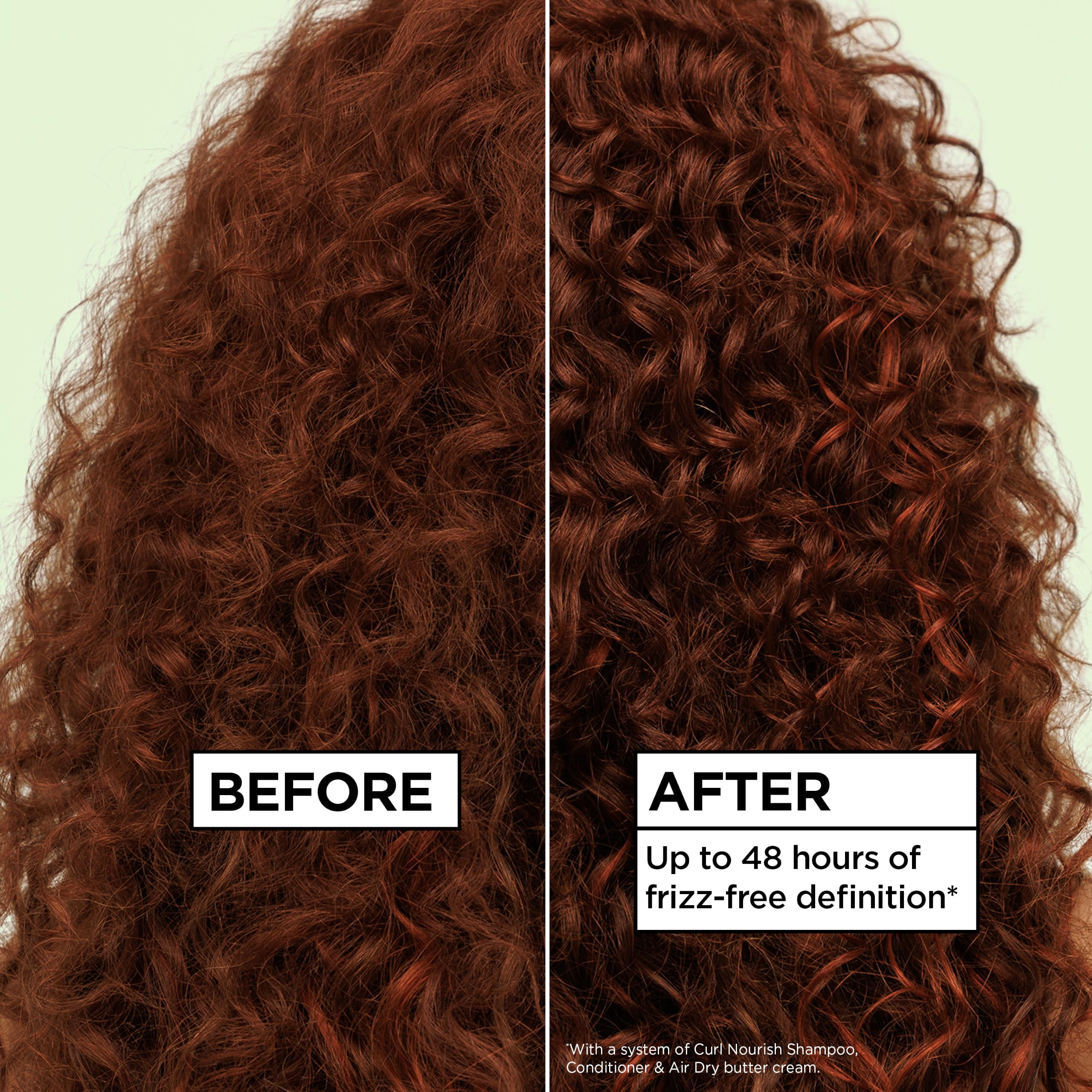 Garnier Fructis Curl Nourish Moisturizing Shampoo for Curly Hair, Plant Protein and Coconut Oil Formula, Up to 48HR of Curl Definition, Sulfate Free & Vegan, 22 Fl Oz (Packaging May Vary)