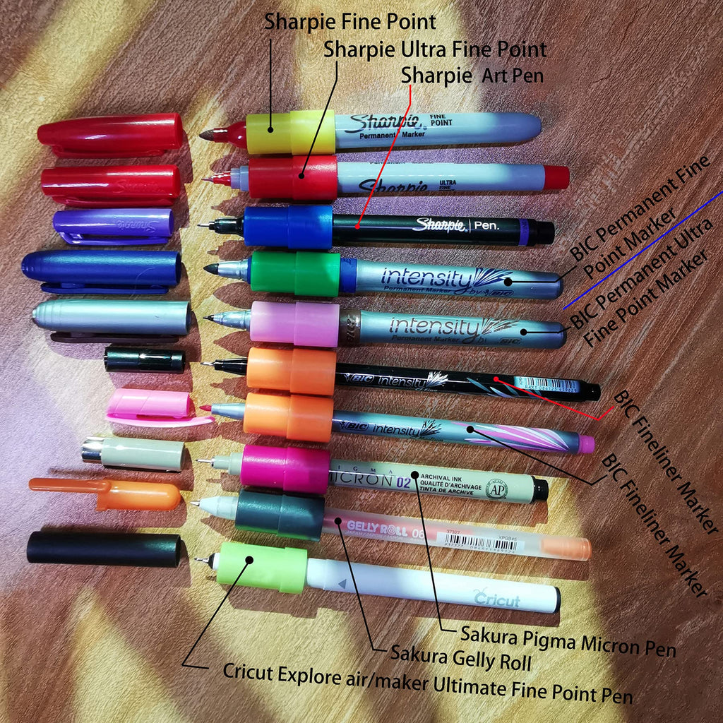 Pen Adapter Set Compatible with Explore Air/Air 2/Air 3/Air 4 and Maker/Maker 3/Maker 4, Pen Adapter Compatible with (Sharpie/Bic/Crayola/Sakura/Pilot/Pentel/Paper Mate/Mitsubishi uni-Ball)
