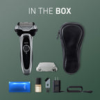 Panasonic ARC5 Electric Razor for Men with Pop-Up Trimmer, Wet/Dry 5-Blade Electric Shaver with Intelligent Shave Sensor and Multi-Flex Pivoting Head, ES-LV65-S (Silver)