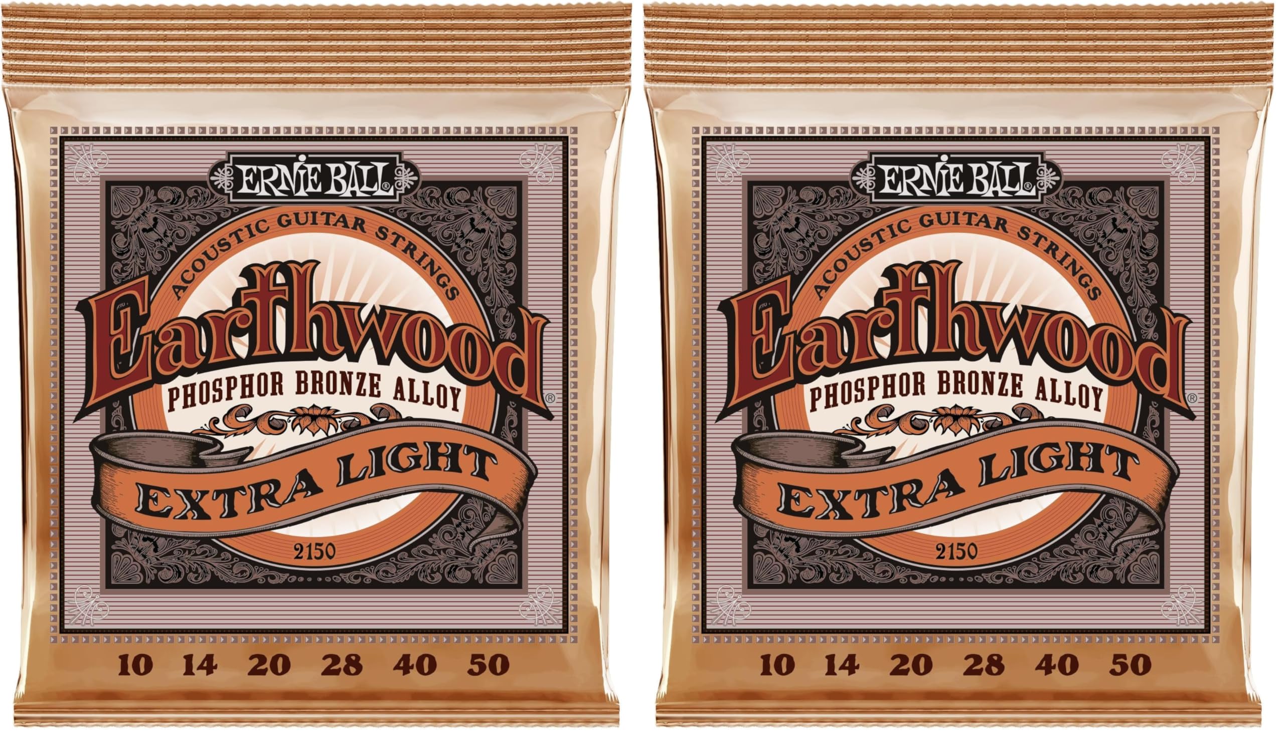 Buy now Ernie Ball Earthwood Medium Light Phosphor Bronze Acoustic Guitar Strings, 12-54 Gauge (P02146) at indiglob india