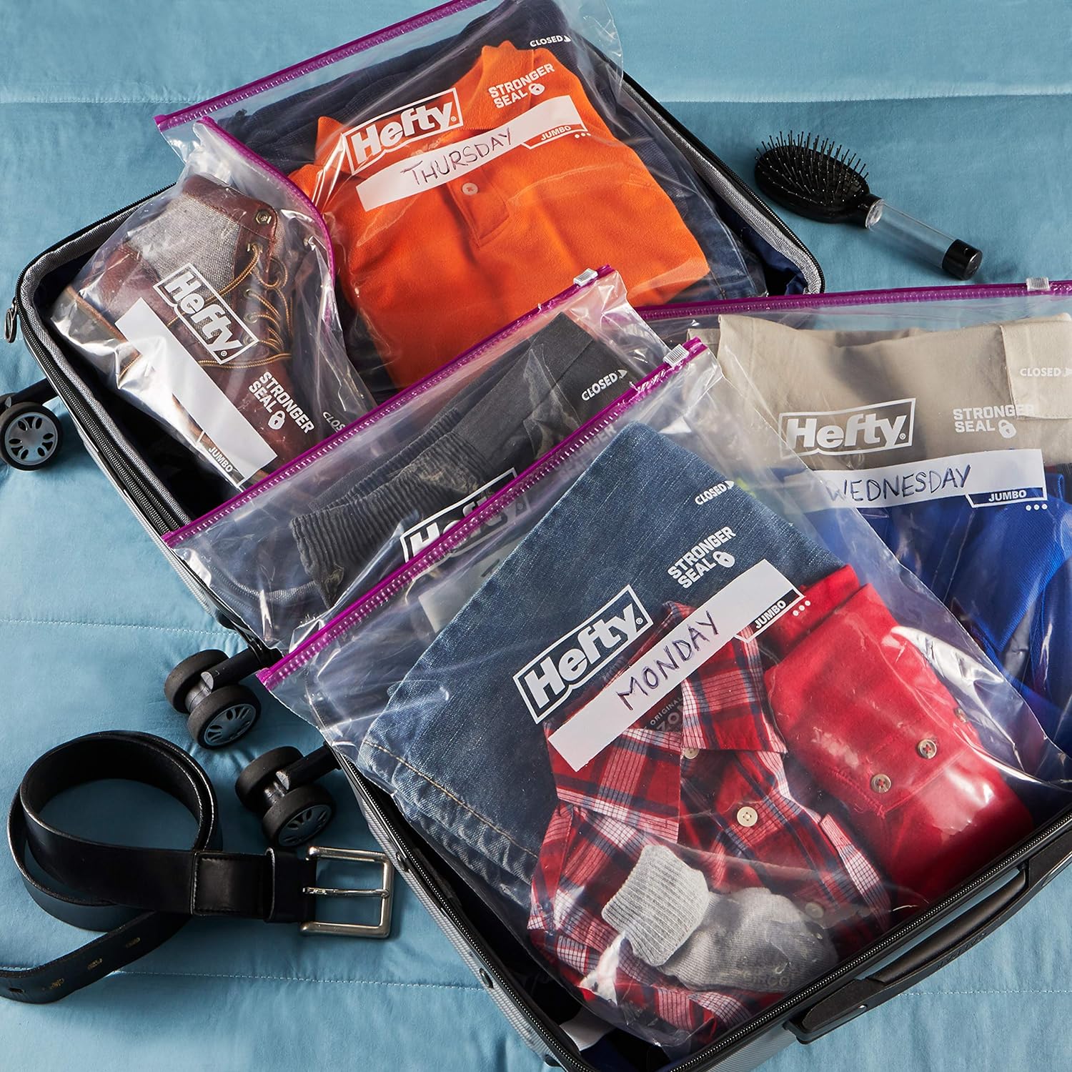 Buy now Hefty Slider Jumbo Storage Bags, 2.5 Gallon Size, 12 Count at indiglob india