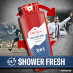 Old Spice Refreshing 2-in-1 Hair & Body Wash Conditioner for Men, High Endurance, 3X Defense, 24/7 Shower Fresh with Lasting Scent, Scented, 24 oz