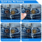 28 Pcs Button Extenders for Jeans, Waist Extender for Jeans, Pants
