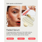 Topicals, Faded Brightening Serum, Reduces Discoloration, 0.5 Fl Oz | Clears Post-Blemish Marks, Scars & Spots, Kojic Acid & Niacinamide, Dermatologist-Tested, Vegan
