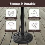 Pure Garden Outdoor Umbrella Base, 19lb, Black