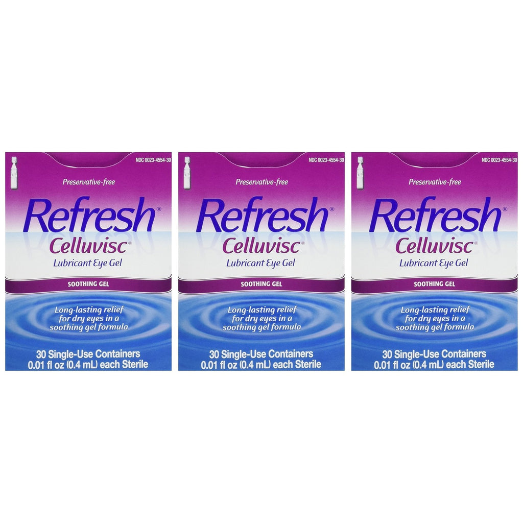 Buy now Refresh Celluvisc Lubricant Eye Gel Single-use Containers 30 Ea (3 Pack) at indiglob india