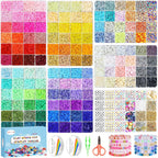 Buy now Redtwo Friendship Bracelet Kit Concert Bracelets Merch, 2 boxs 7200pcs Clay Beads Jewelry Making Kit with Number Letter Beads Album Inspired Bracelets Gift for Girls Kids Teen Crafts 144 Colors at indiglob india