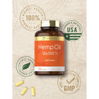 Carlyle Hemp Oil Softgel Capsules | 126,000 mg | 180 Count