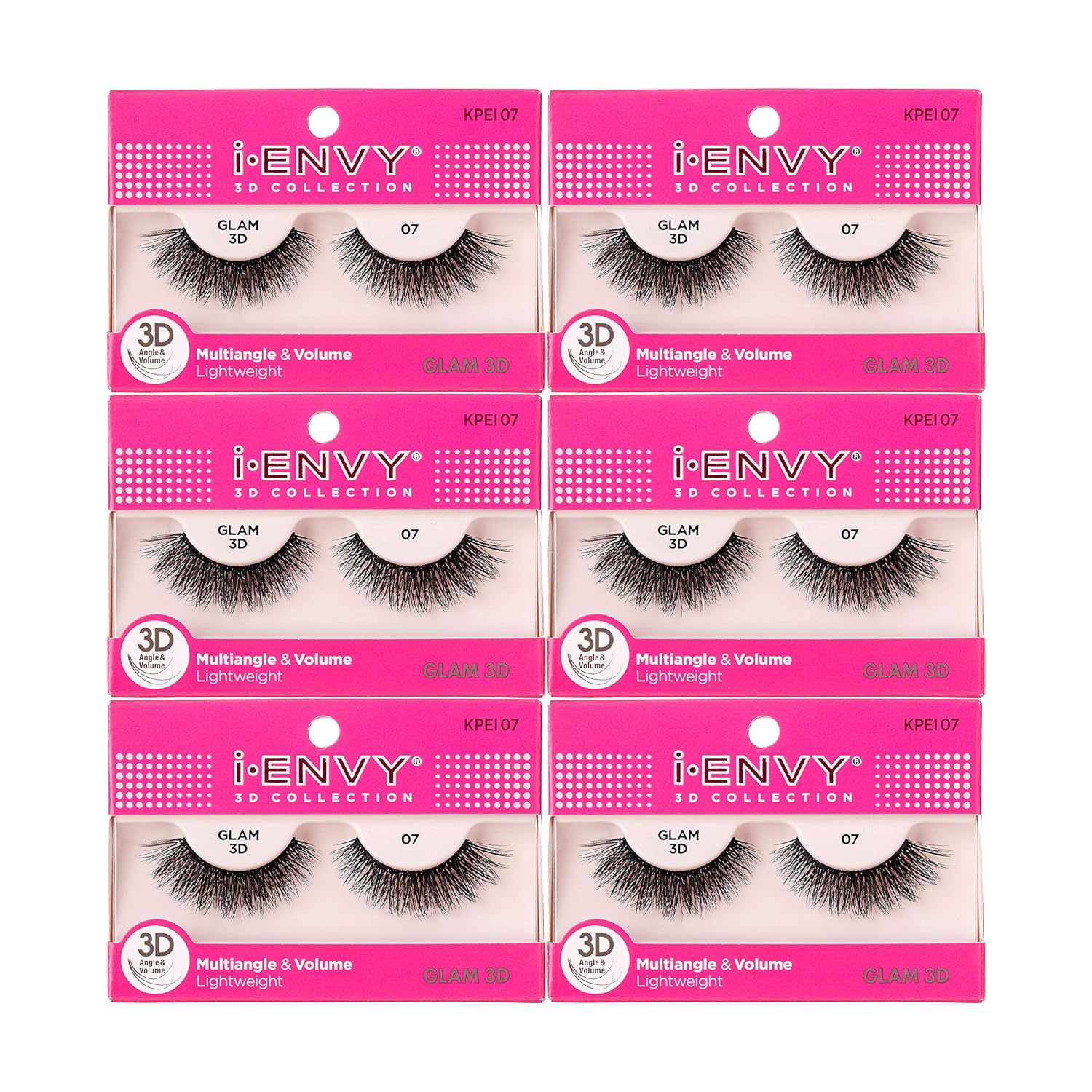 Buy now i-Envy 3D Glam Collection Multi-angle & Volume (2 PACK, KPEI14) 1 Count (Pack of 6) KPEI7 at indiglob india