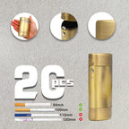 Buy now Oval Metal Cigarette case for 100's Can Hold a Small Lighter Suitable for 20 100's Cigarette case Coin case Pill case (Bronze) at indiglob india