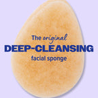 Buf-Puf Gentle Facial Sponge, Dermatologist Developed, Removes Deep Down Dirt & Makeup That Causes Breakouts and Blackheads, Reusable, Exfoliating, 1 Count