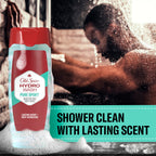 Old Spice Moisturizing Body Wash for Men, Hydro Wash, 2-in-1 Long Lasting Scent & Powerful Hydration to Fight Dry Skin, 24/7 Shower Fresh, Pure Sport Scent, 16 oz (Pack of 4)