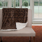 Buy now Sherpa Fleece Throw Blanket - 50x60-Inch Machine-Washable Reversible Throw - Fluffy Blankets for Couch, Chair, or Bed by Lavish Home (Leopard) at indiglob india
