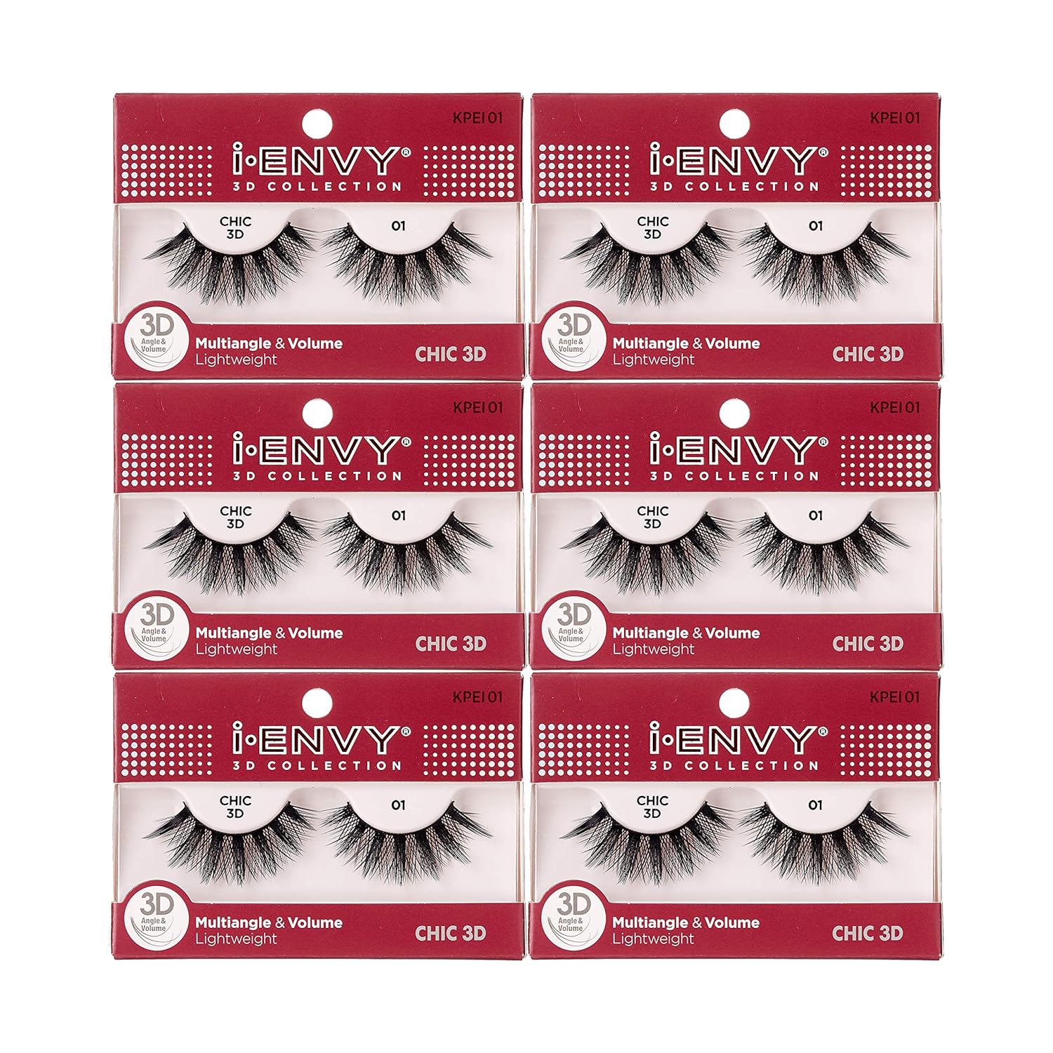 Buy now i-Envy 3D Glam Collection Multi-angle & Volume (2 PACK, KPEI14) 6 PACK KPEI1 at indiglob india