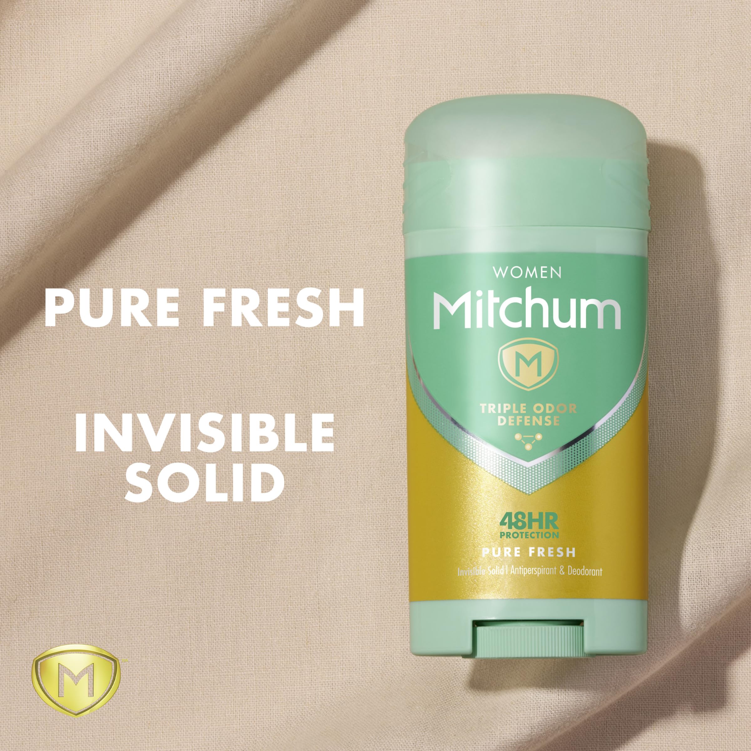 Mitchum Women Invisible Solid Antiperspirant Deodorant, Pure Fresh, 2.7 oz | Women's antiperspirant & deodrant delivers 48-hour odor protection after only one application. Pure Fresh scent.