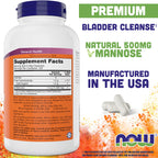 Buy now Now D-Mannose 500 mg, 300 Capsules - Vegan, Non GMO Supplement for Women and Men - Supports Healthy Urinary Tract, Cleanses The Bladder at indiglob india