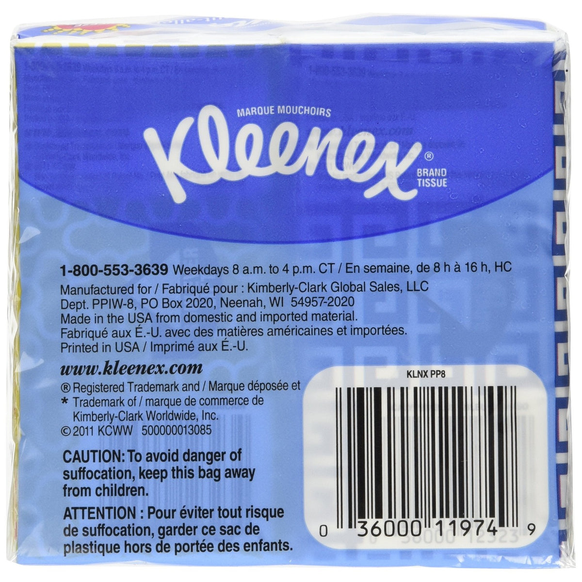 Kleenex® 3-Ply Pocket Packs Facial Tissues (16 Packs of 10 tissues)