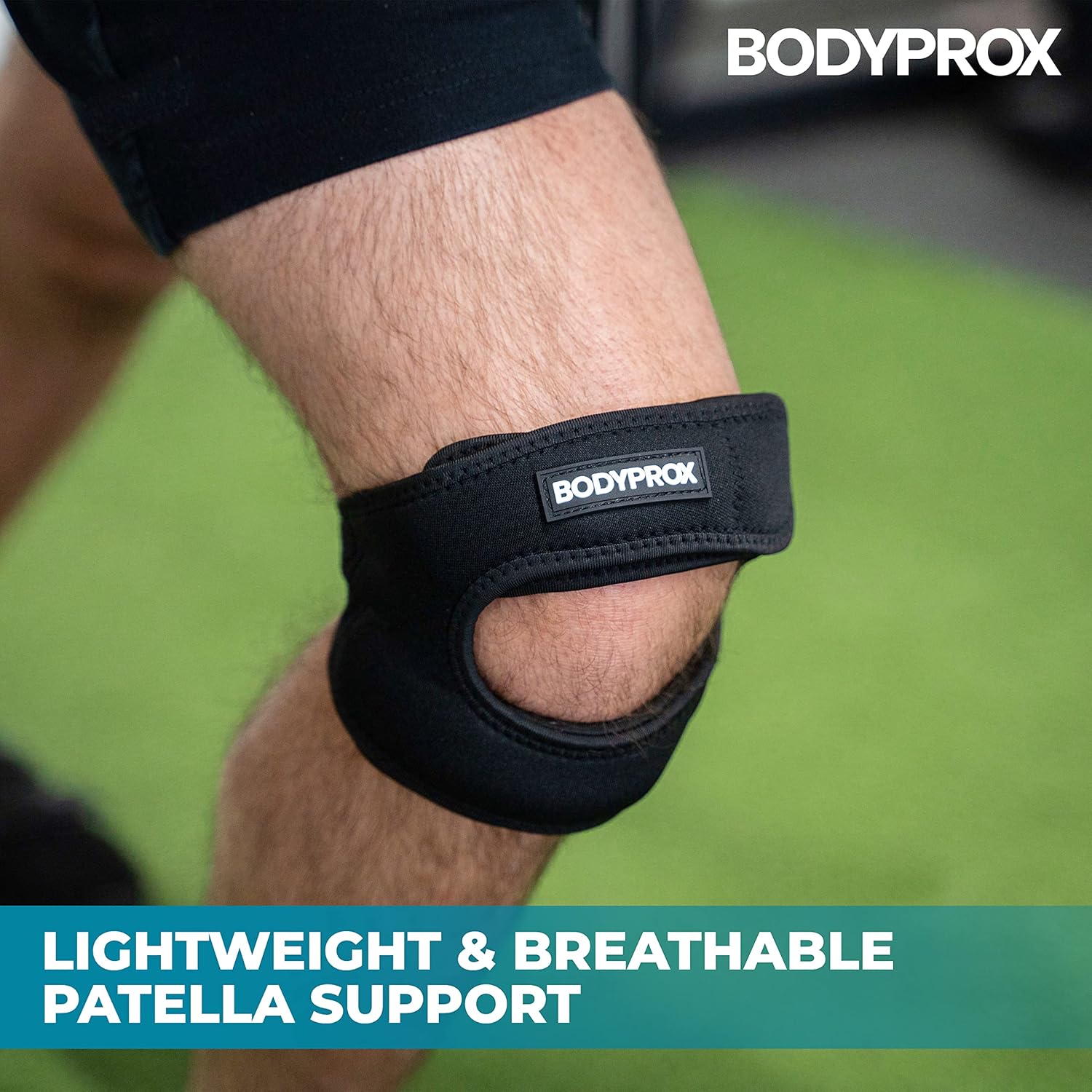 Buy now Bodyprox Patellar Tendon Support Strap (Small/Medium), Knee Pain Relief Adjustable Neoprene Knee Strap for Running, Arthritis, Jumper, Tennis Injury Recovery at indiglob india